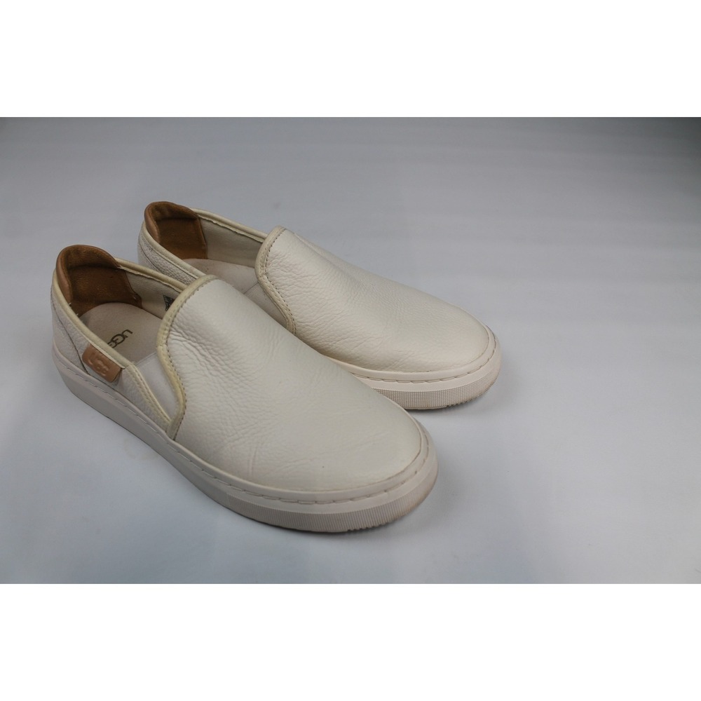 UGG Cahlvan Women's White Leather Comfort Slip-On Casual Shoes US 8 - Picture 4 of 8